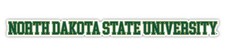 North Dakota State Bison College Text Vinyl Decal – White, Clear and Holo picture