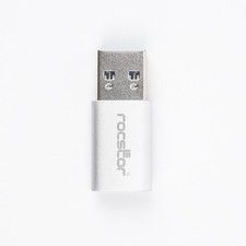 Rocstor Y10A207-A1 Ac Usb Male T Usb-C Female Connectoradapter Aluminiumsilver picture