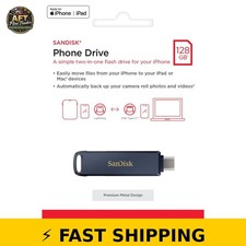 SanDisk 128GB Phone Drive for iPhone & USB-C - Metallic Sky picture