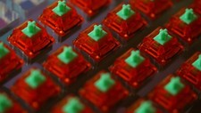 90x Lubed and Filmed C3 Equalz Tangerine Linear Switches 62g picture