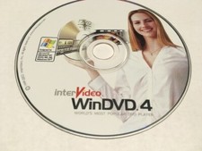 Vintage WinDVD 4 Software CD 1999-2002 InterVideo  Windows XP, 2000, ME, 98 NT picture