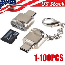 TypeC To Micro SD TF Card Reader OTG USB Adapter Converter For Samsung Phone LOT picture