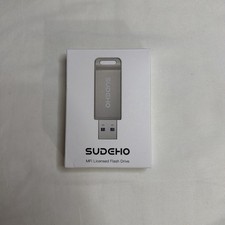 Sudeho MFi Licensed 128GB Flash Drive Easy External Memory Storage, Silver picture