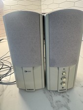Yamaha YST-M7 Powered Multimedia Speakers Pair w/ Power Supply Tested Working picture