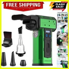 Compressed Air Duster and Vacuum Cleaner with 2-in-1 Blow & Suction Function,... picture