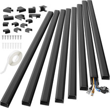125In Cord Hider, Large Cord Covers for Wires on Wall, Cable Management Kit for picture