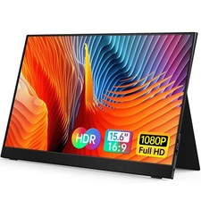 VILVA 15.6 Inch 1080P Portable Monitor FHD IPS USB C HDMI Dual Speakers picture