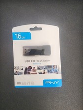 PNY Attaché 3 16GB USB 2.0 Flash Drive Black Brand New Sealed P-FD16GATT03-GE picture
