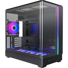 Montech king 15 pro midi tower behuizing (zwart | 2x usb-a | 1x u picture
