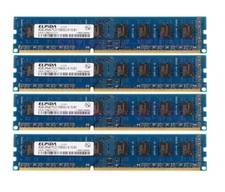 Elpida DDR3 RAM 16 GB 4X 4 GB 2Rx8 PC3-10600 1333Mhz Desktop Memory DIMM NON-ECC picture