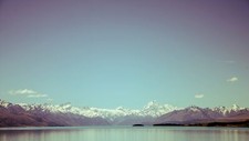 Landscape mountains sky water lake nature Custom Gaming Mat Desk picture