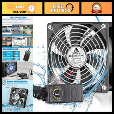 120mm IP67 Waterproof Cooling Fan with Speed Controller - 110V/120V AC Power picture