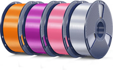 Silk PLA Filament 4KG, Smooth Silky Surface, Silk 3D Filament 1.75Mm, Dimensiona picture
