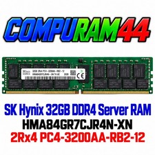 Lot 4x SK Hynix 32GB DDR4 HMA84GR7CJR4N-XN 2Rx4 PC4-3200AA ECC Server RAM RDIMM picture