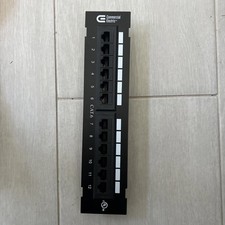 Mini 12-Port Vertical Patch Panel , Compact 10 Inch Patch Panel with 10 Gigabit picture