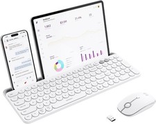 Seenda CBD2 CTU-301 Dual-Mode Wireless/Bluetooth Compact Keyboard Mouse Combo picture