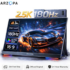 16.1 Inch Portable Monitor ARZOPA 180Hz 2.5K 2560x1440 100% sRGB Aluminum Case picture