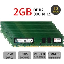 20GB 10x 2GB DDR2 800MHz PC2-6400 KVR800D2N6/2G 240Pin CL6 intel DIMM Memory RAM picture