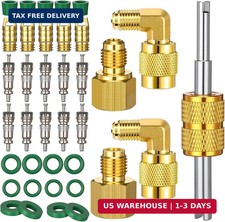 35 Pcs R410A Adapter Kit, 90° Straight Adapters Mini Split Refrigerant Adapter 5 picture