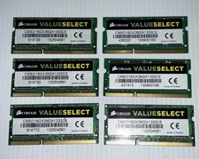 Lot of 3 Corsair 16GB DDR3 SO-DIMM Kits – 6x8GB 48GB Total Laptop Memory picture