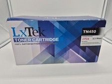 Brand New Sealed LxTek TN450 2-Pack Black High-Yield Compatible Toner Cartridges picture