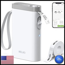 Nelko P21 Label Maker Machine with Tape - White picture