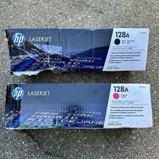 Genuine OEM NEW HP 128A Black LaserJet Print Cartridge CE320A & CE323A ,New Open picture