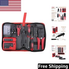 Versatile 9-Piece RJ45 & RJ11 Network Cable Tool Kit for Installation & Repairs picture