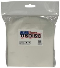 USDISC Plastic Sleeves 4mil 5.2 x 5.1, Stitches, (Clear) Lot picture