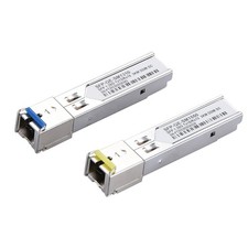2Pcs SC Connector 3km 1.25GB/s SFP-BX03-D Tx1550nm/RX1310nm Transceiver Module F picture