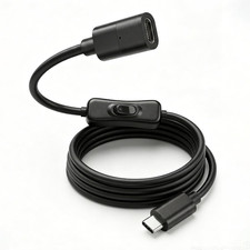 USB C on off Switch (10Gbps/100W/4K@60Hz/3.3Ft),Usb C Cable with Switch Support picture