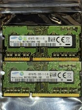 2 Samsung 8GB (2x4GB) 1Rx8 PC3L 12800S SODIMM DDR3 Memory M471B5173QH0 * TESTED* picture