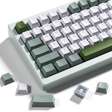 XVX Shine Through Keycaps -133 Keys Cherry Profile Double Shot PBT Keycaps Co... picture