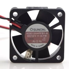 SUNON KDE1204PFB1-8 4010 DC12V 0.7W 4CM 2-Wire Ball Cooling Fan picture