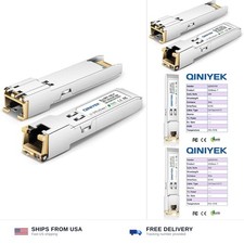 1.25/2.5/5/10G-T SFP+ to RJ45 Transceiver, SFP+ Copper Ethernet CAT.6a Module... picture