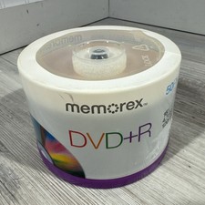 Memorex DVD+R 16X 4.7 GB 120 Min 50 Pack Brand New Sealed . picture