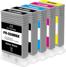 5 Pack PFI-030 PFI030 Compatible Ink Cartridge tank Fit Canon IPF TA-20 TA-30 picture