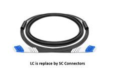 4 Strands 100M SC-SC Outdoor Armored Single-Mode Fiber Optic Cable –98765 picture
