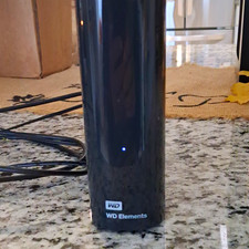 western digital wd elements desktop external hdd black 4tb w/ indication light picture