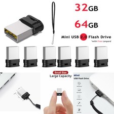 32GB 64GB Mini USB 2.0 Flash Drive Memory Stick Thumb Pen Drive File Storage Lot picture