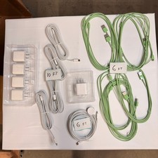 Set of 18 - 12 USB-C/A to Lightning Cables 6ft 10ft, 5 Adapters, Watch Cable picture