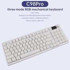 98-Key 2.4G Wireless Bluetooth Three-Mode Mechanical Keyboard DIY Customized RGB picture