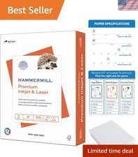 High-Quality 24 lb White Printer Paper - 8.5 x 11, 500 Sheets with 97 Brightness picture