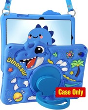 Cute Cartoon Silicone Case for Samsung Galaxy Tab A9+ - Adjustable Shoulder Stra picture