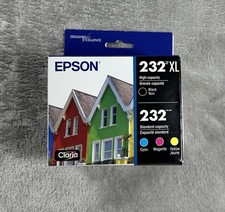 Epson 232XL Black/232 Tri-Color Ink Cartridges Cyan Magenta Yellow 05/29 New picture