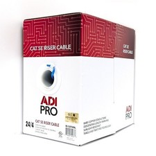 ADI PRO CAT 5E Riser Cable 1000' Pull Box, Blue (USED 754 FT) picture