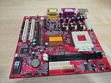 Vintage PC-Chips M810L REV 7.1 A Socket 462 Motherboard w/ IO Plate AMD UNTESTED picture