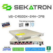 ♻️ Cisco WS-C4500X-24X-IPB 24-Port 10GbE SFP+ Fixed Aggregation Switch ⚡FastShip picture