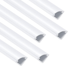 85 Inch Corner Cable Hider for One Cord White Self Adhesive Raceway for Wall and picture