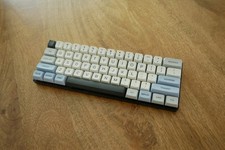 60% Custom Mechanical Keyboard Wired USB Cherry MX Clear Godspeed Keycaps picture